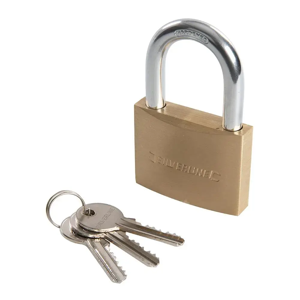 Silverline Brass Padlock 60Mm Mss05 1