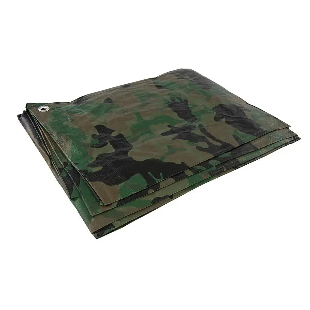 Silverline Camouflage Tarpaulin Cut 2.4 X 3M / Actual 2.3 2.85M 488443 1