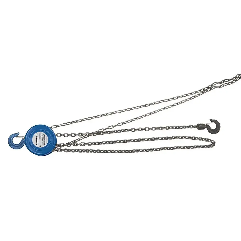 Silverline Chain Block 5000Kg / 3M Lift Height 282517 1