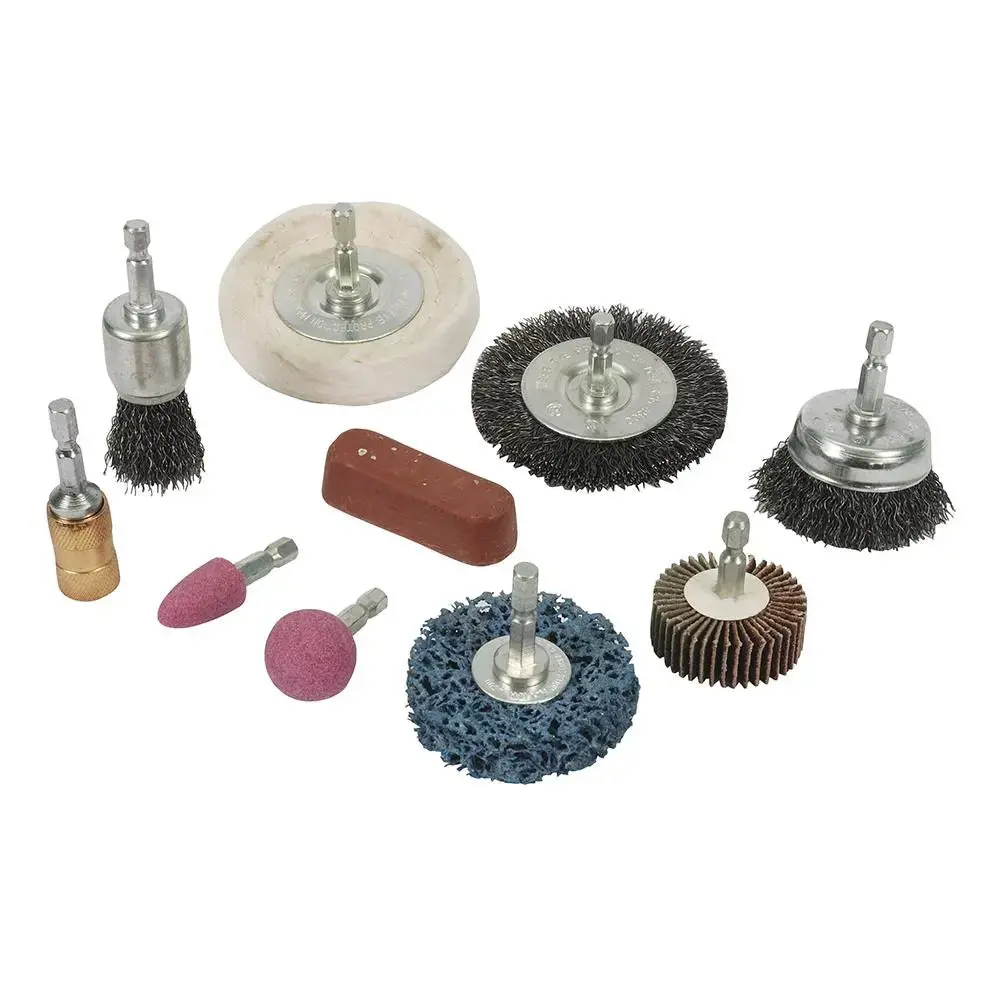 Silverline Cleaning & Polishing Kit 10Pce 6Mm 918557 1