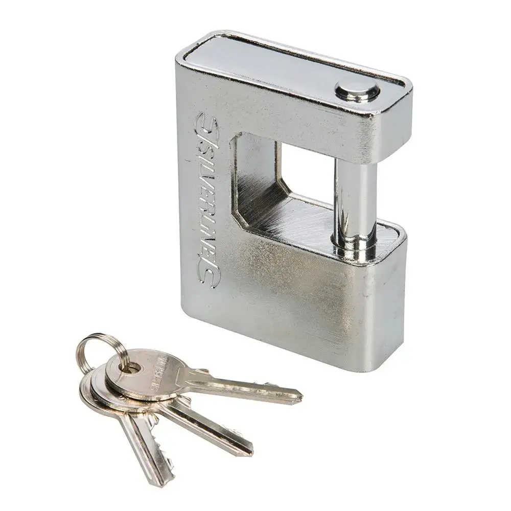 Silverline Close Armoured Shutter Lock Padlock 80Mm 380651 1