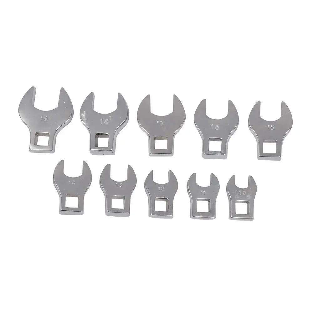 Silverline Crows Foot Spanner Set 10Pce 10 - 19Mm 111508 1