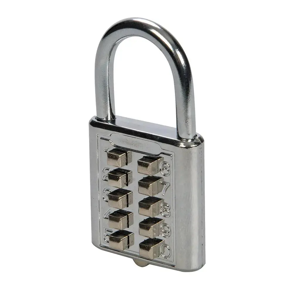 Silverline Digital Combination Padlock 10-Digit 38Mm 960640 1