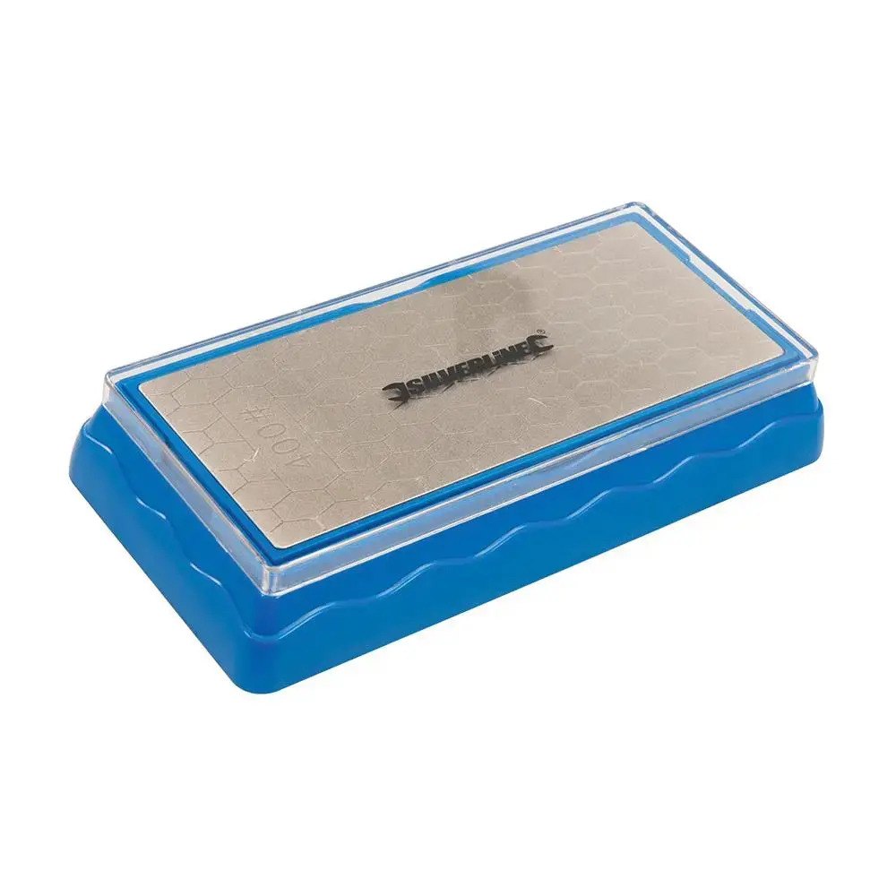 Silverline Double-Sided Diamond Bench Stone 400 / 1000 Grit 285829 1