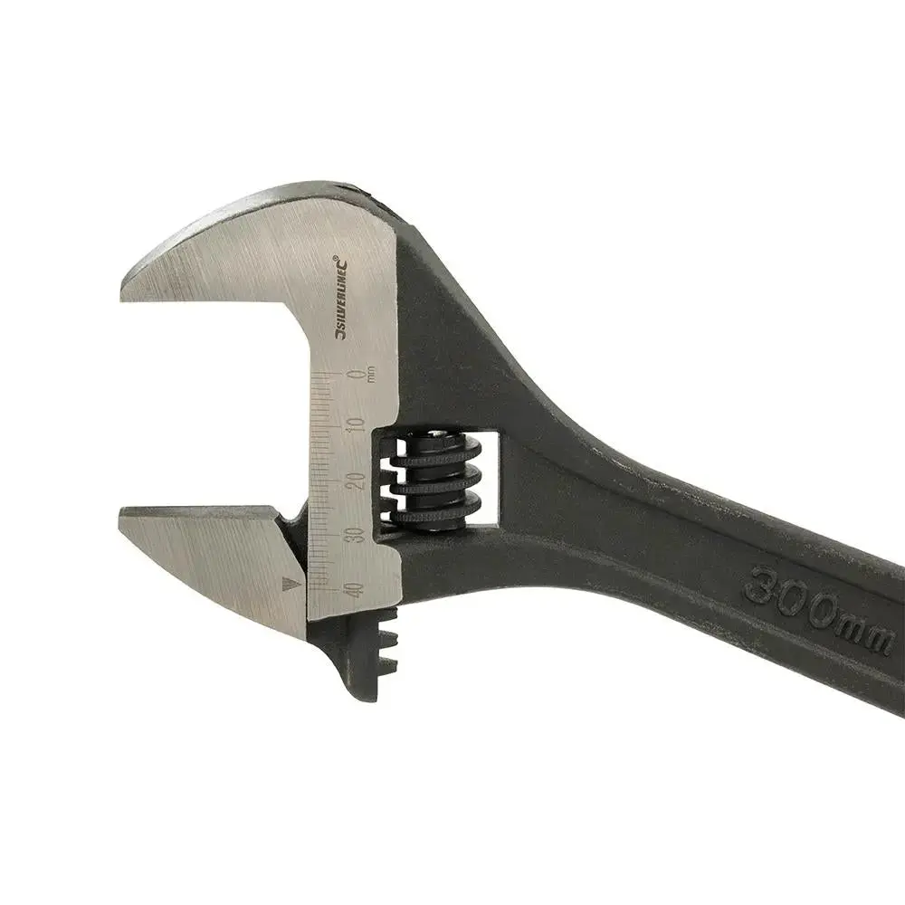 Silverline Expert Adjustable Wrench Length 250Mm - Jaw 27Mm Wr31 1