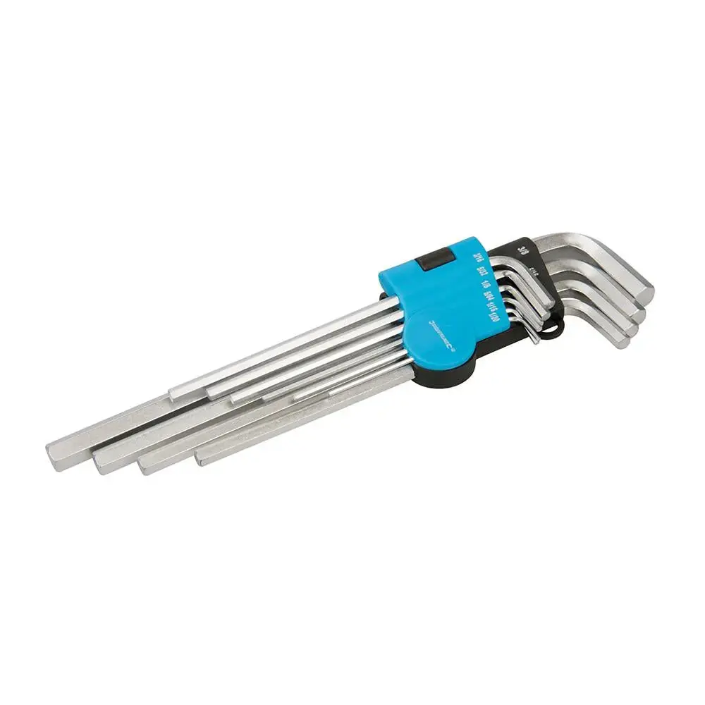 Silverline Expert Hex Key Imperial Set 10Pce 1/16" - 3/8" 589679 1
