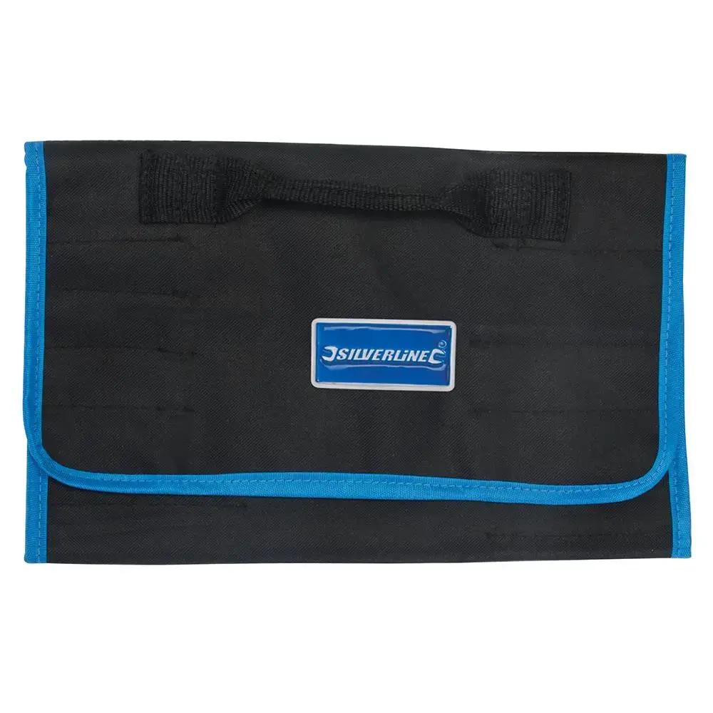 Silverline Expert Tool Roll 760X300mm Carry Bag Multi Pocket Strong Handles 1