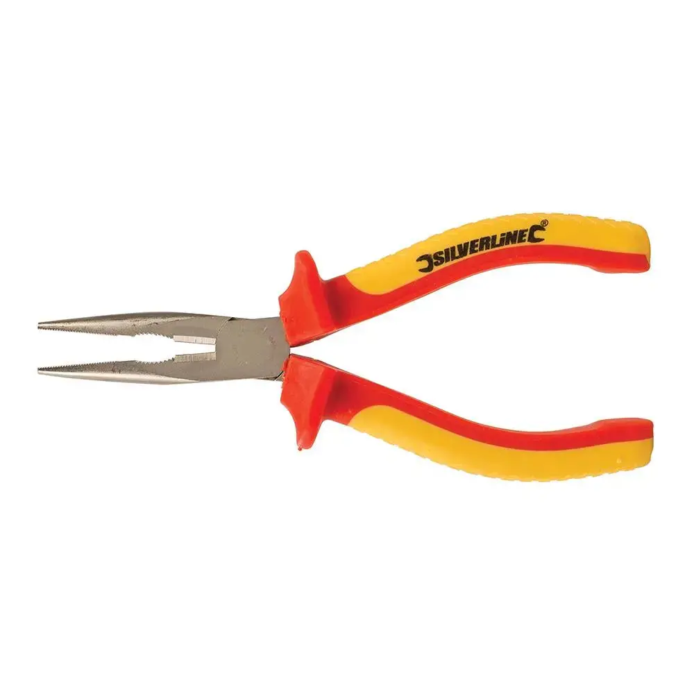 Silverline Expert Vde Long Nose Pliers 160Mm 633651 2