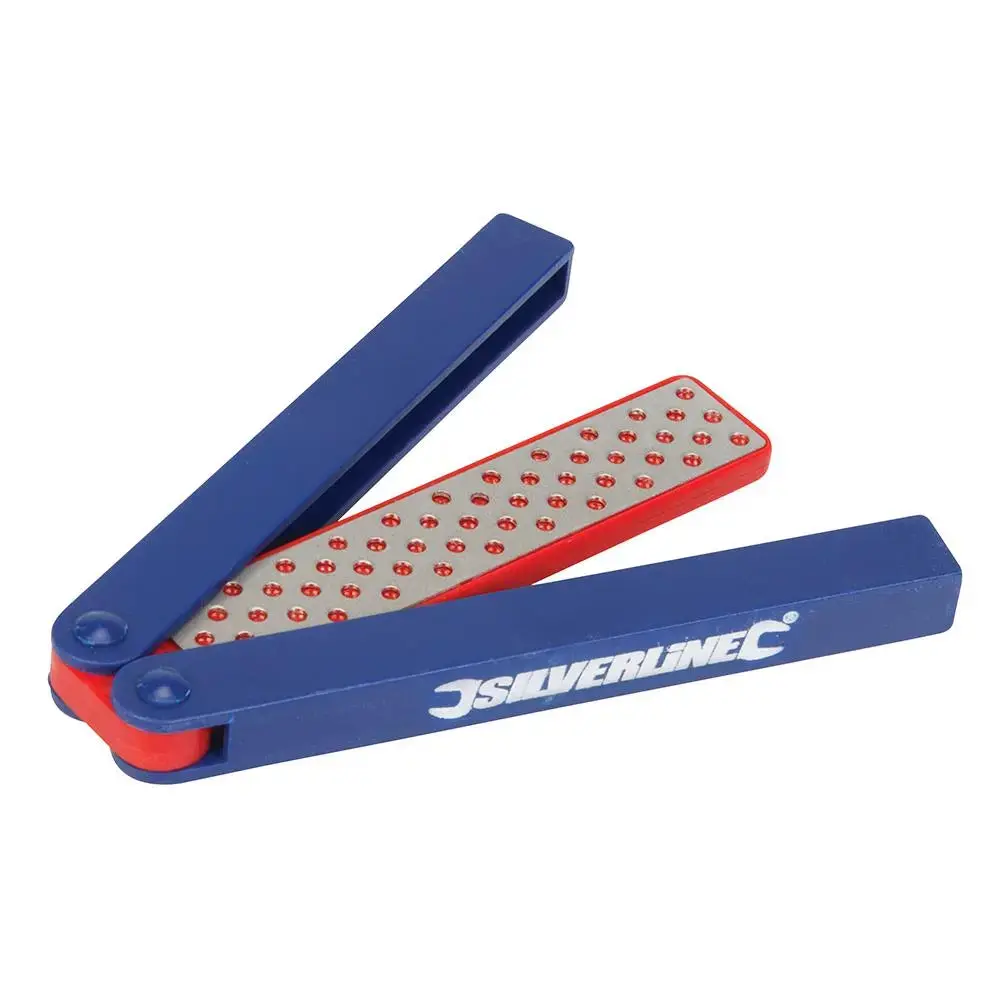 Silverline Folding Diamond Sharpeners 600/1200 Grit 103516 1