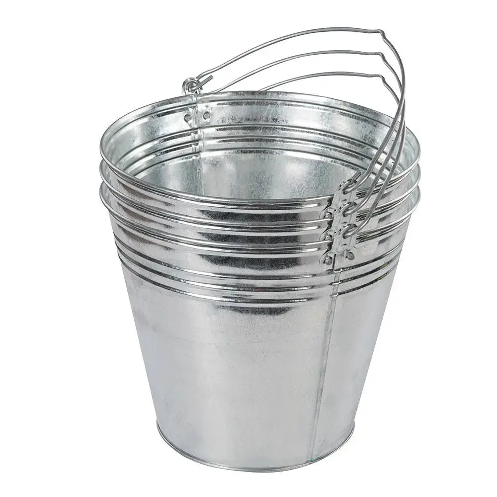 Silverline Galvanised Bucket 3Pk 14Ltr 907044 1