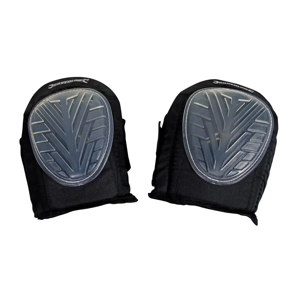 Silverline Hard Cap Gel Knee Pads Adjustable 633711 1