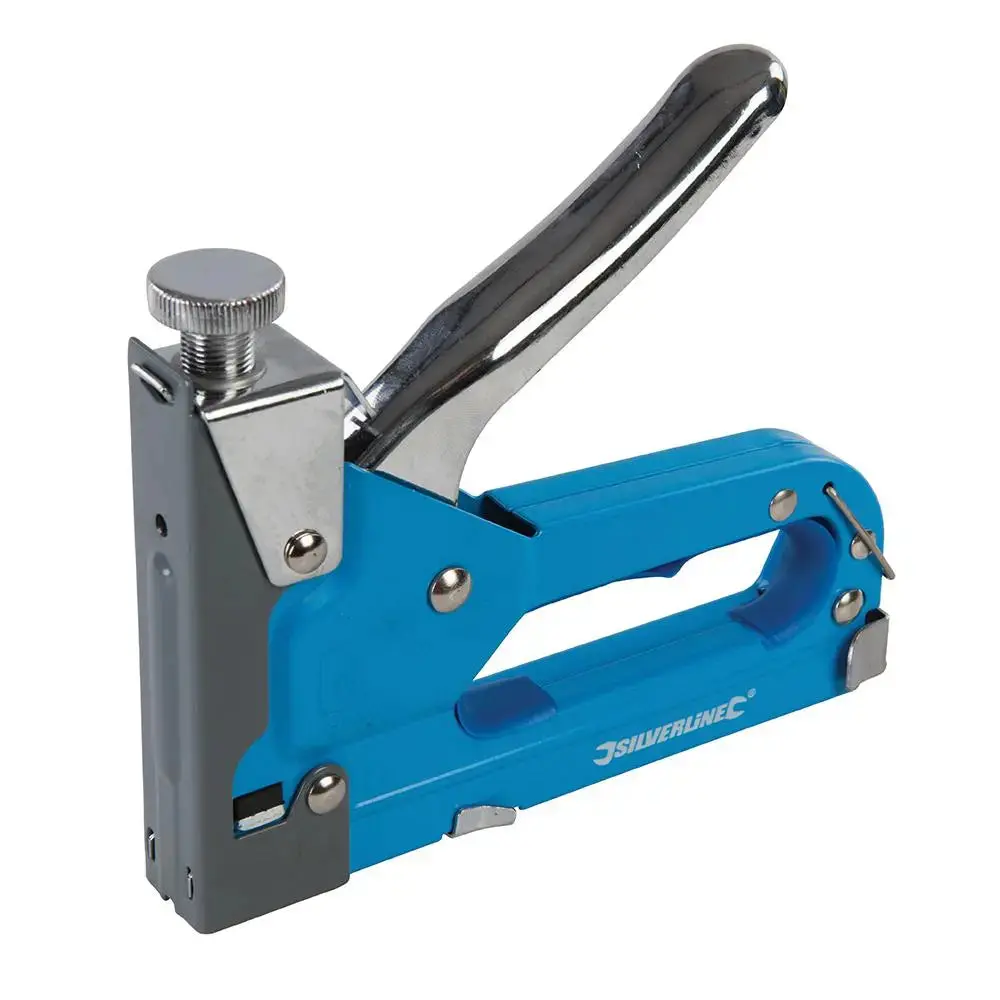 Silverline Heavy Duty 3 In 1 Staple Gun Cable Remover Tacker Diy Tool 1