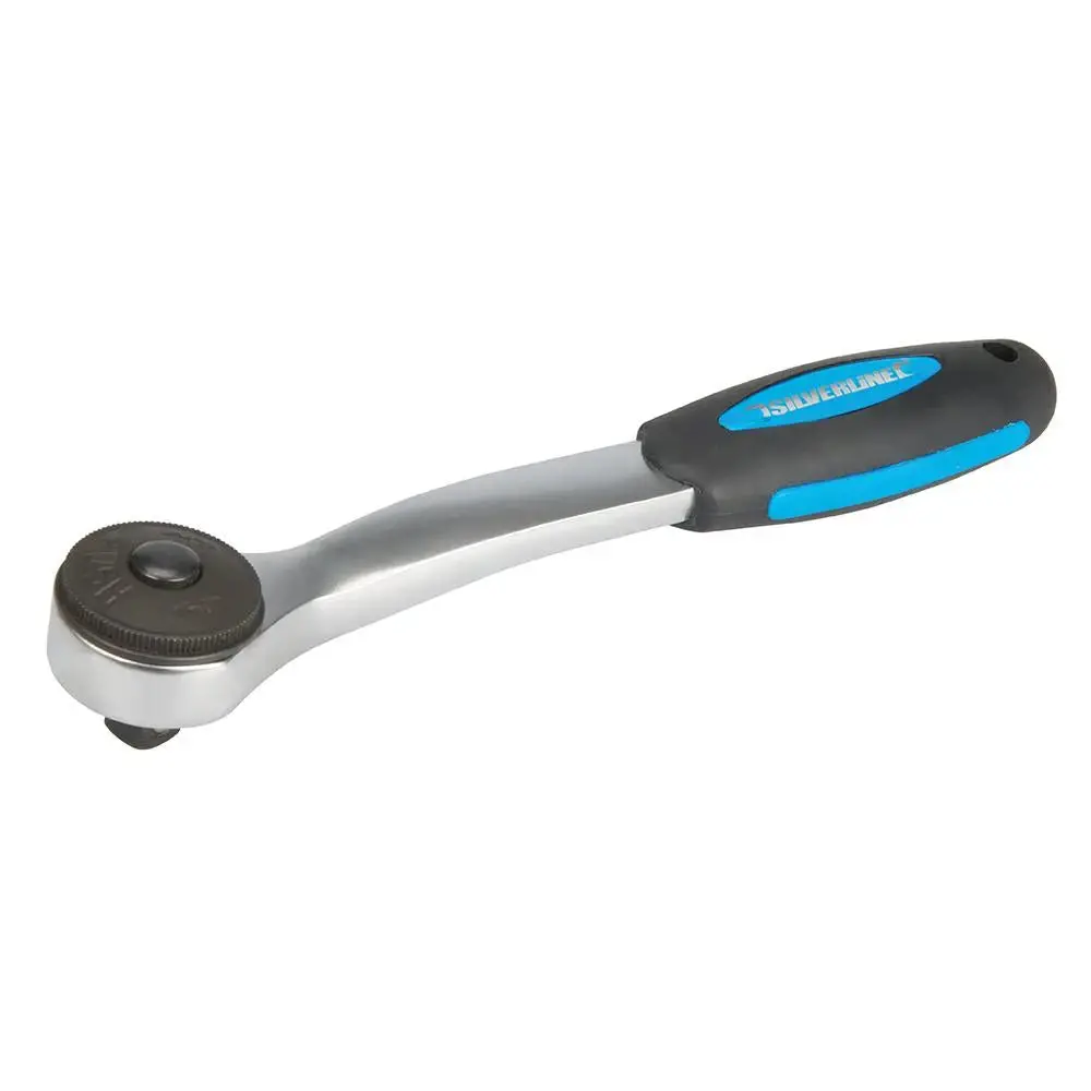 Silverline Heavy Duty Ratchet Handle 3/8" / 200Mm 380862 1