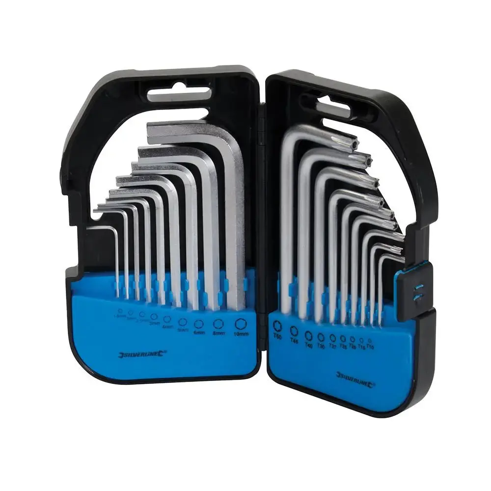 Silverline Hex / Trx Key Set 18Pce 1.5-10Mm T10-T50 341662 1