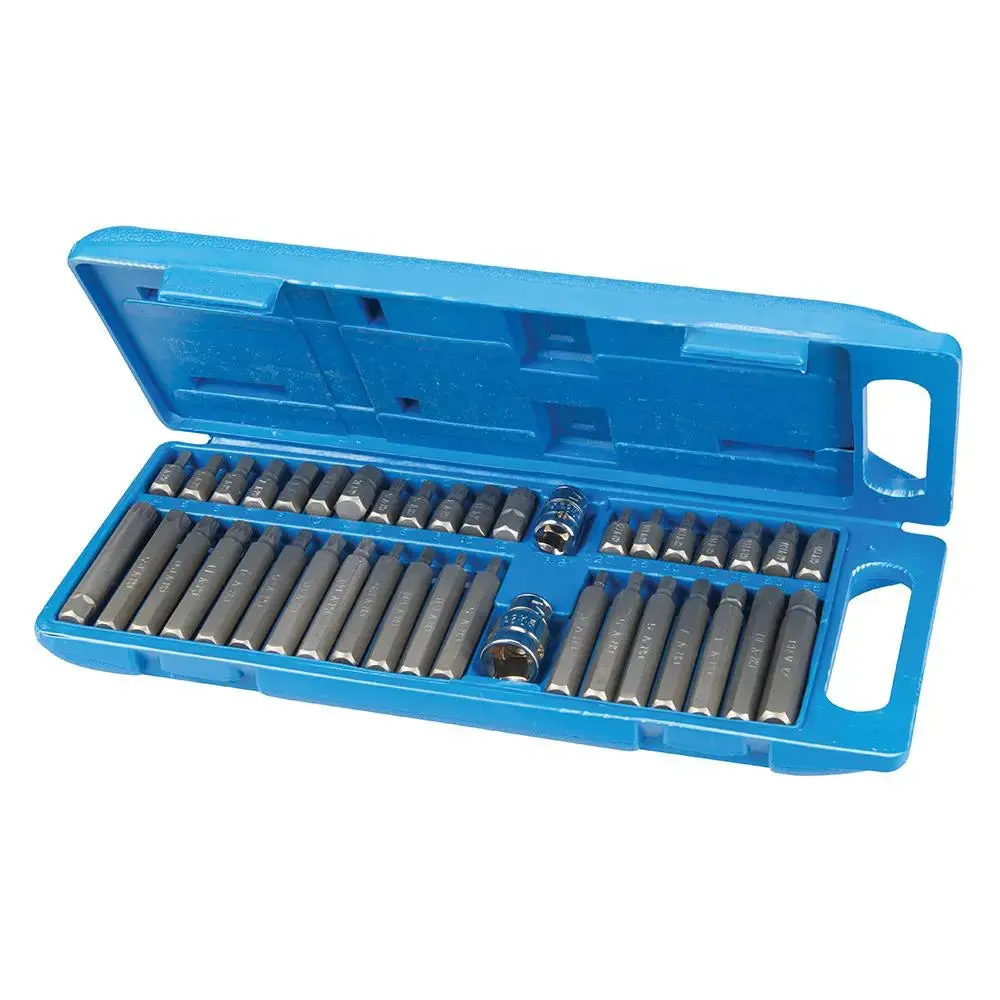 Silverline Hex, T20 - T55 & Spline Bit Set 40Pce 881641 1
