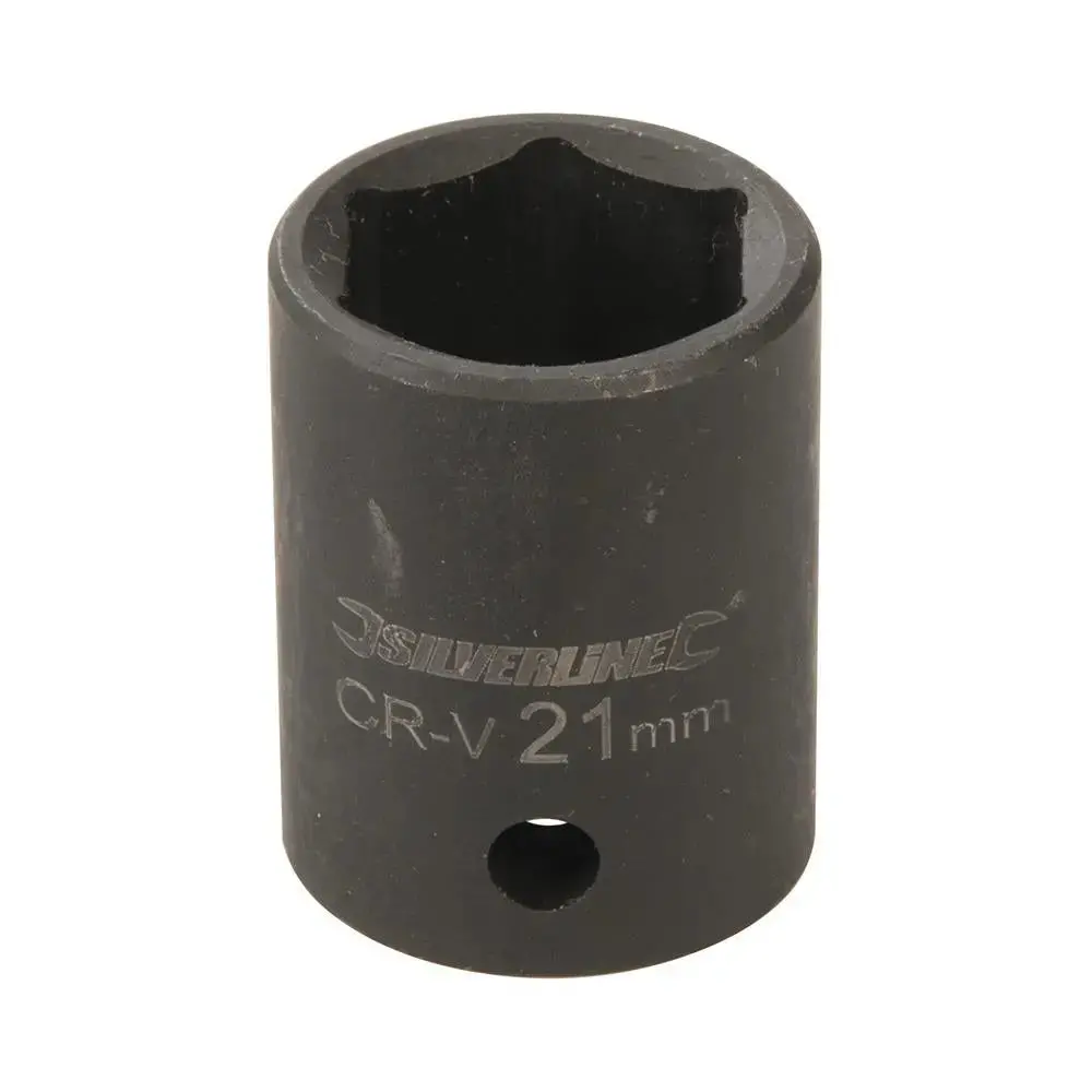 Silverline Impact Socket 1/2" Drive 6Pt Metric 21Mm 363656 1