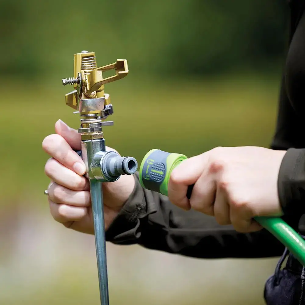 Silverline Impulse Garden Sprinkler Lawn Water Spray Hose Spiked Adjustable 1