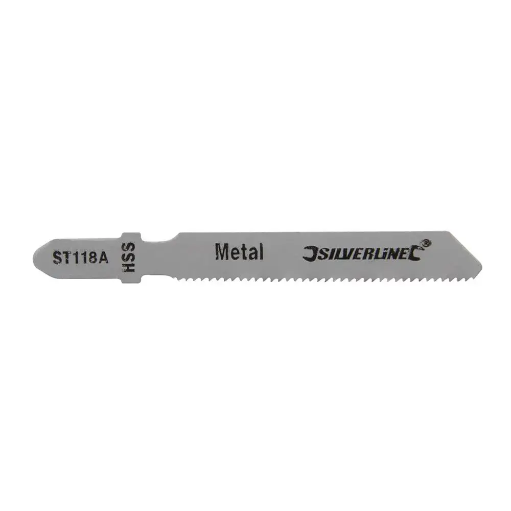 Silverline Jigsaw Blades For Metal 5Pk St118a 234444 1