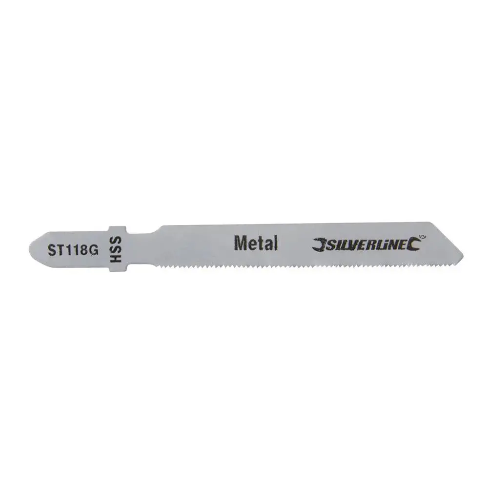 Silverline Jigsaw Blades For Metal 5Pk St118g 234320 1