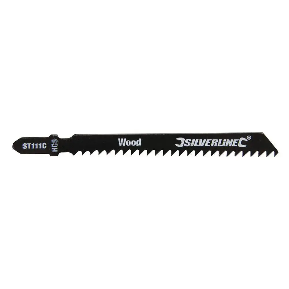 Silverline Jigsaw Blades For Wood 5Pk St111c 227921 1