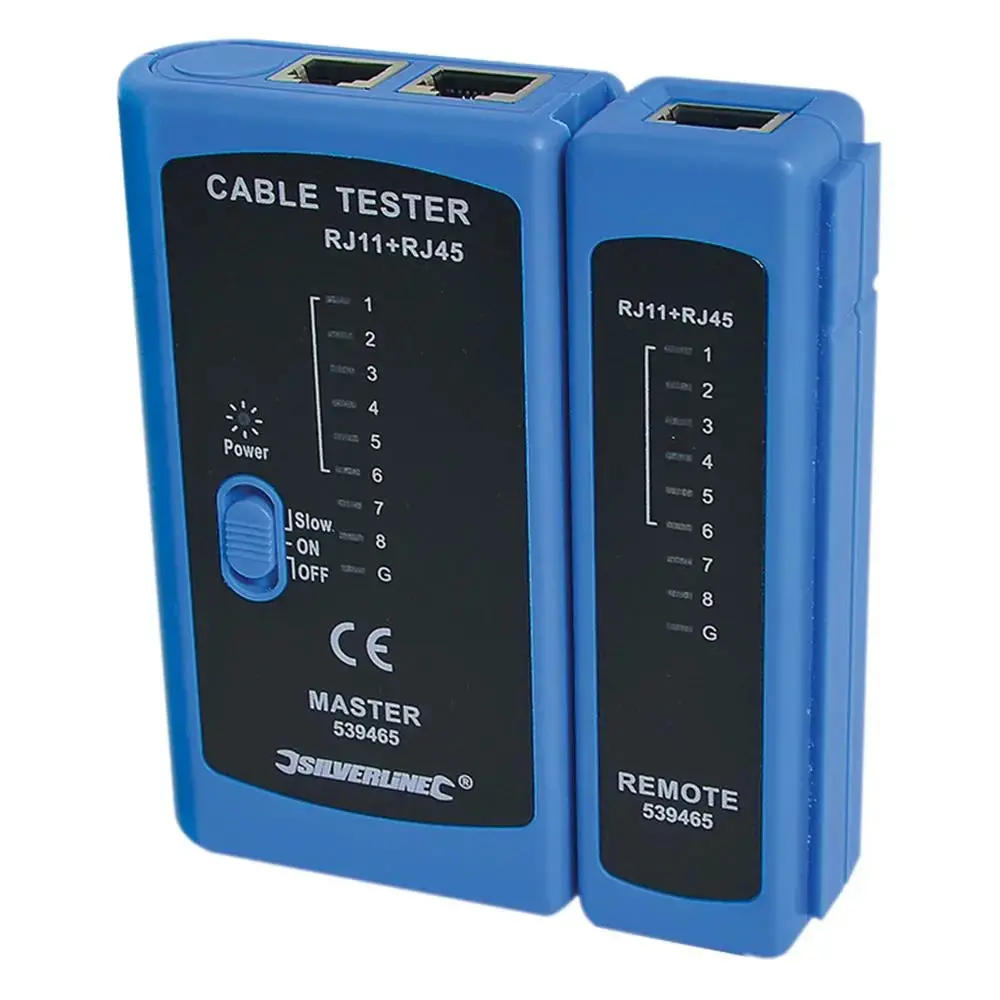 Silverline Lan Tester Rj11, Rj12 & Rj45 539465 1