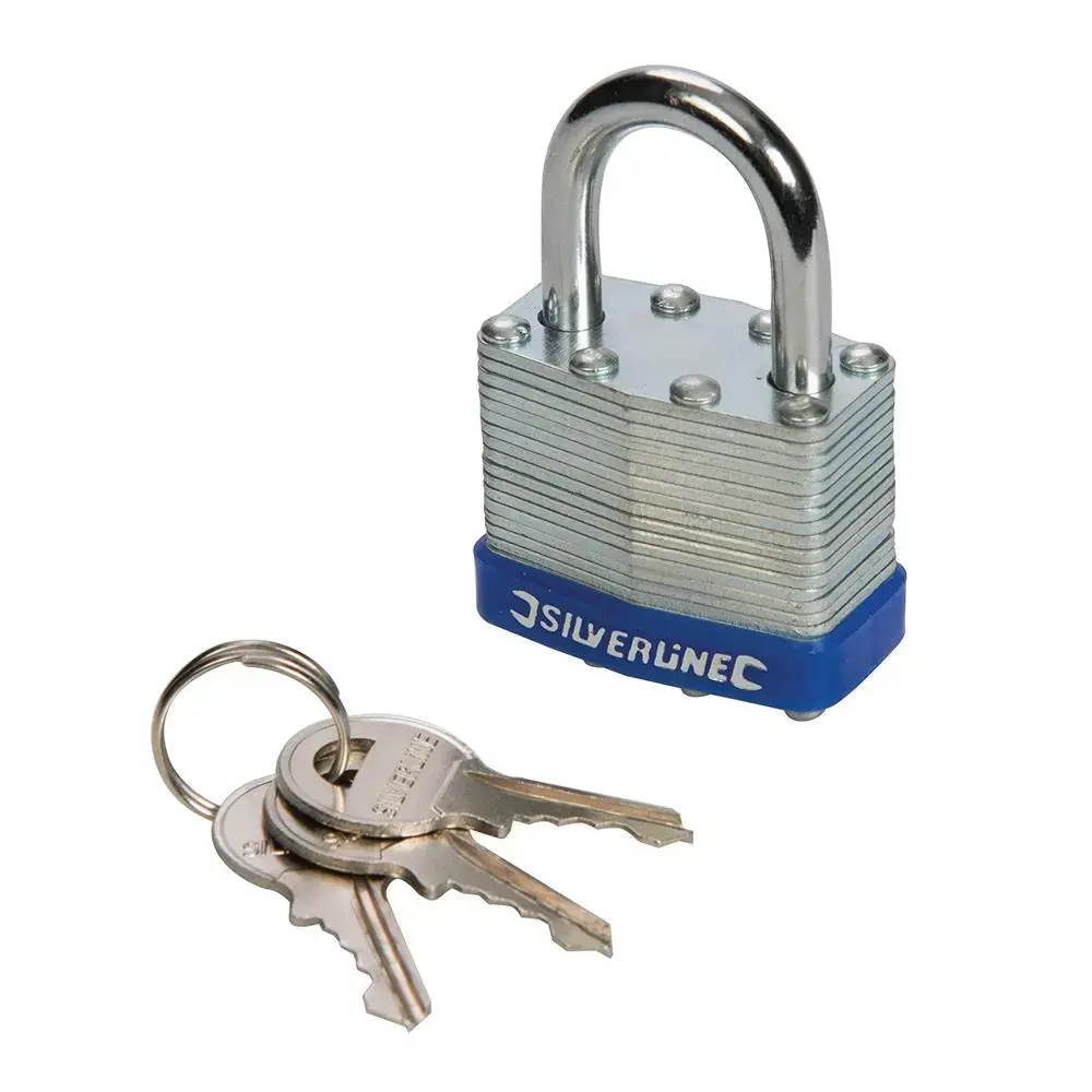 Silverline Laminated Padlock 50Mm 704400 1