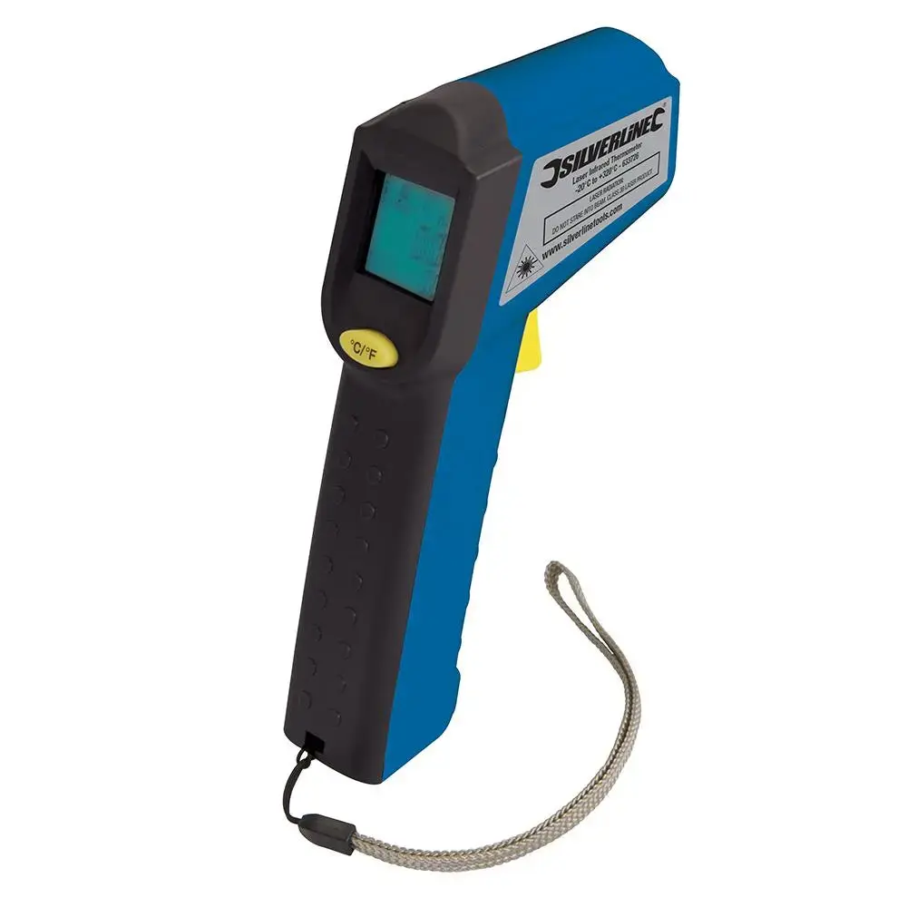 Silverline Laser Infrared Thermometer -38°C To +520°C 633726 1