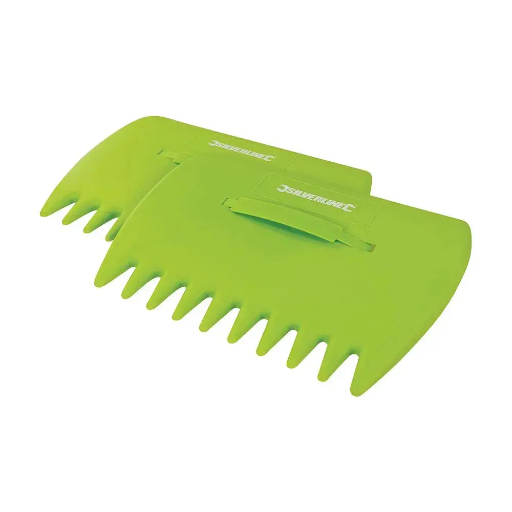 Silverline Leaf Collector 330X250mm Garden Waste Pronged Scoops Leaves 1