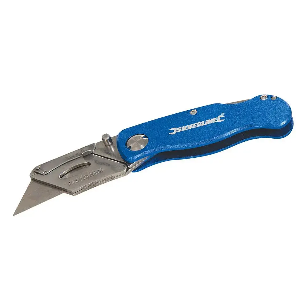 Silverline Lock Knife & 10 Blades 90Mm 290192 1