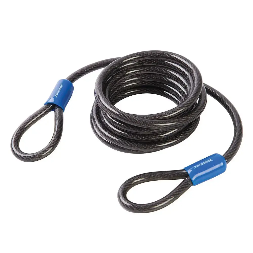 Silverline Looped Steel Security Cable 2.5M X 8Mm 647706 1