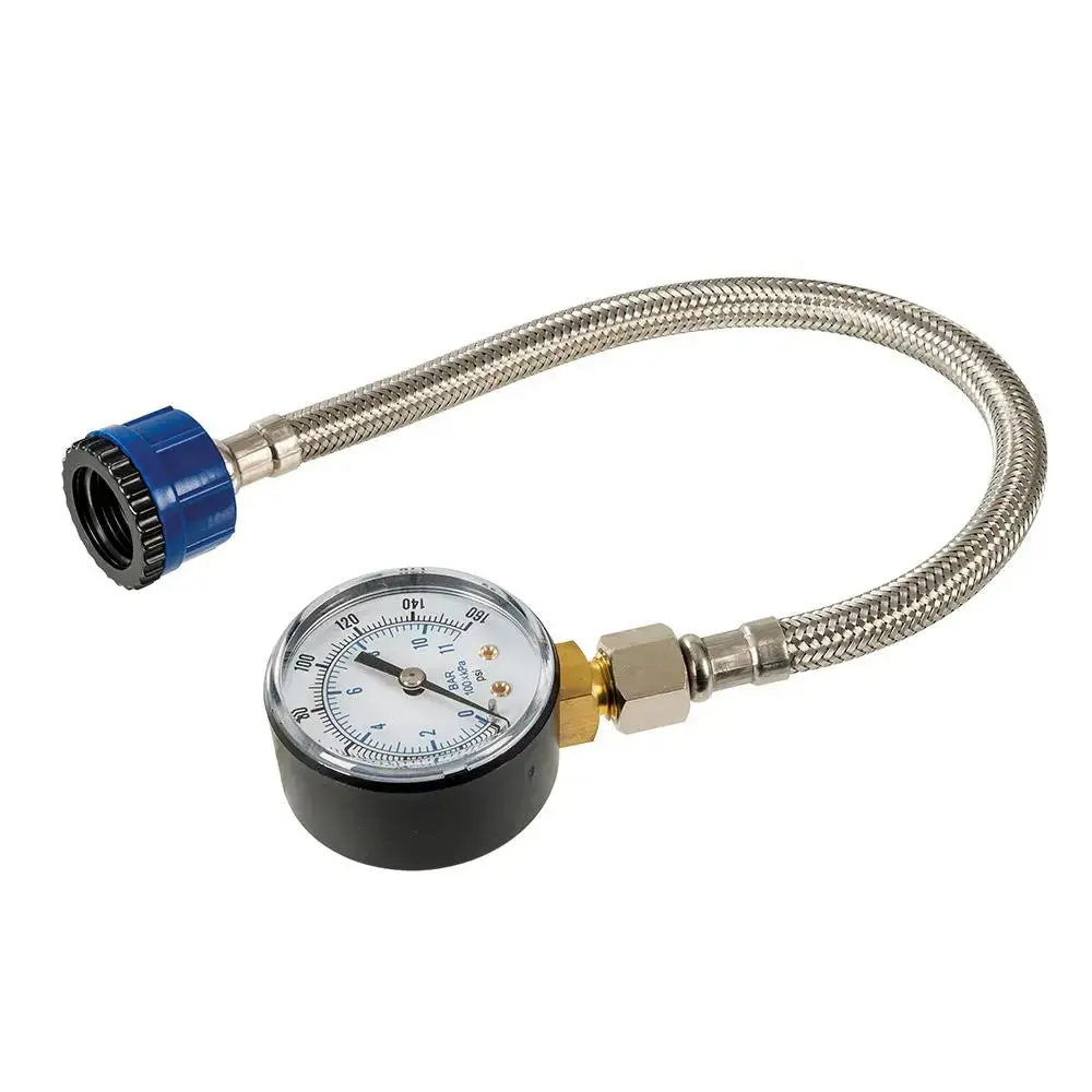 Silverline Mains Water Pressure Test Gauge 0-11Bar (0-160Psi) 1