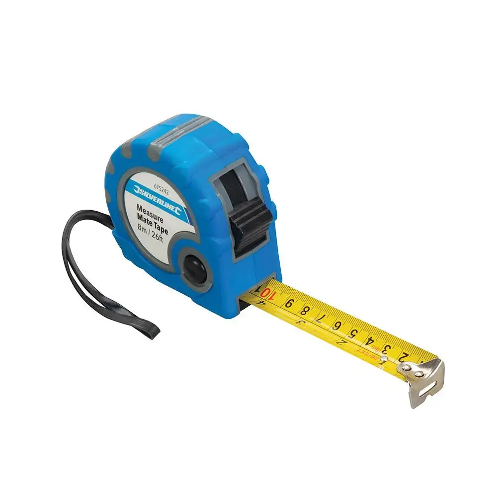 Silverline Measure Mate Tape 8M / 26Ft X 25Mm 675242 1