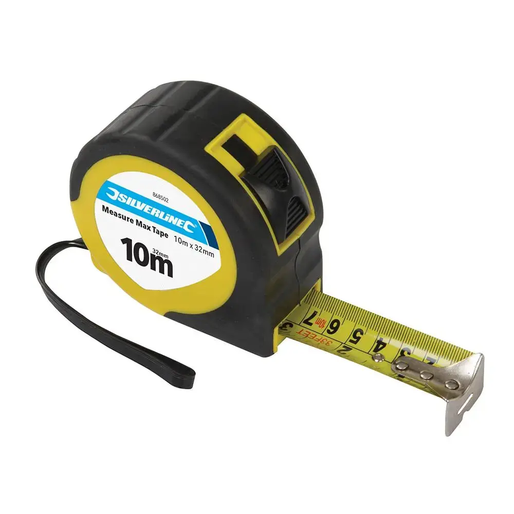 Silverline Measure Max Tape 10M / 33Ft X 32Mm 868502 1