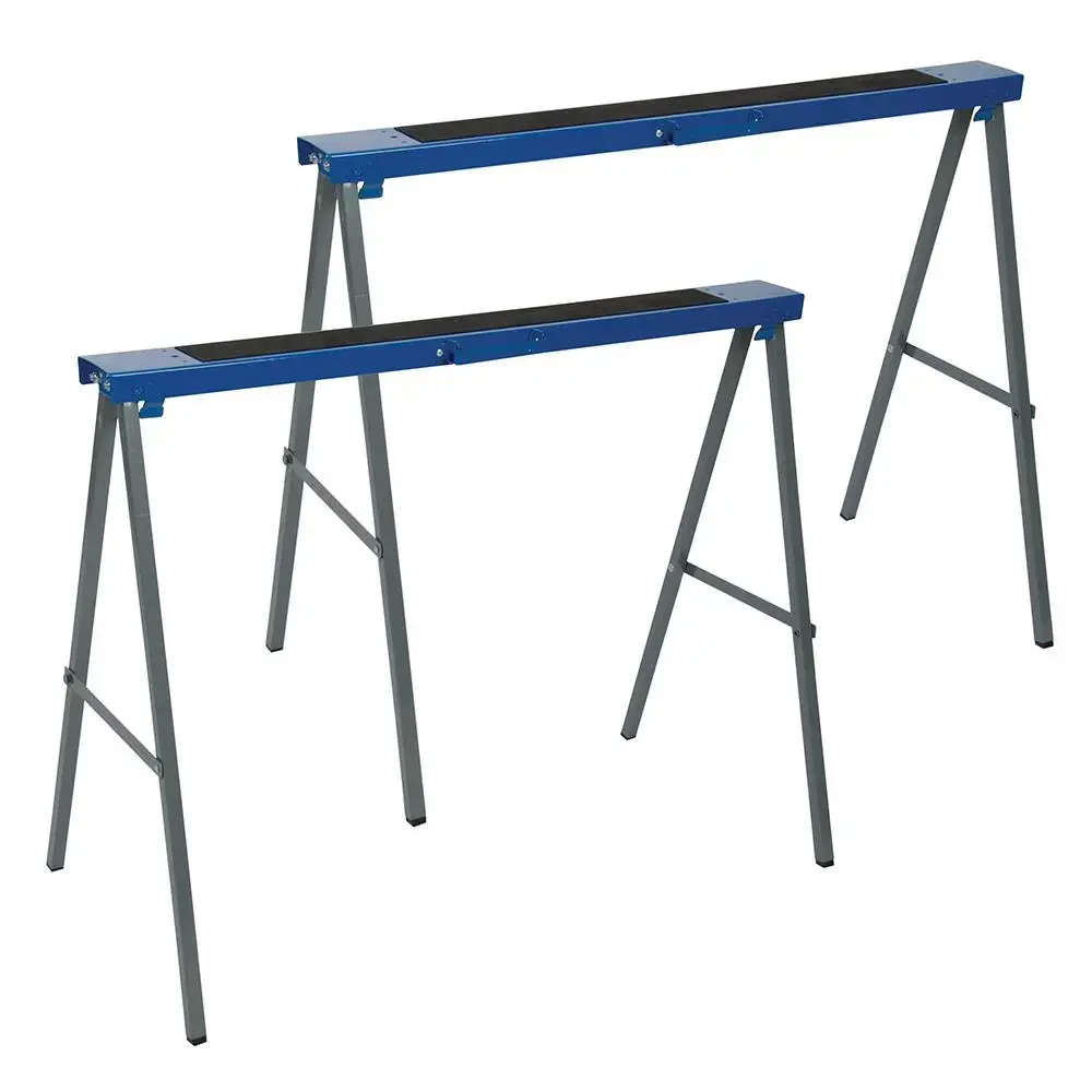 Silverline Metal Saw Horse Twin Pack 125Kg 783160 1