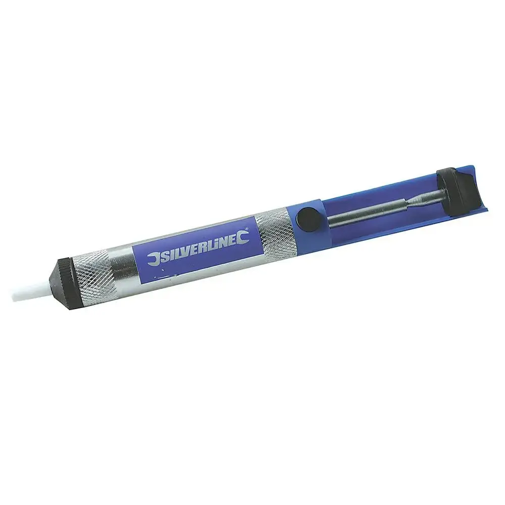 Silverline Metal Solder Sucker Removal Desolder Pump Anti-Static Desoldering Tip 1