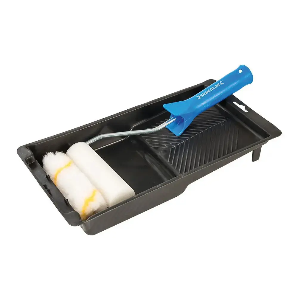 Silverline Mini Roller & Tray Set 100Mm 947598 1