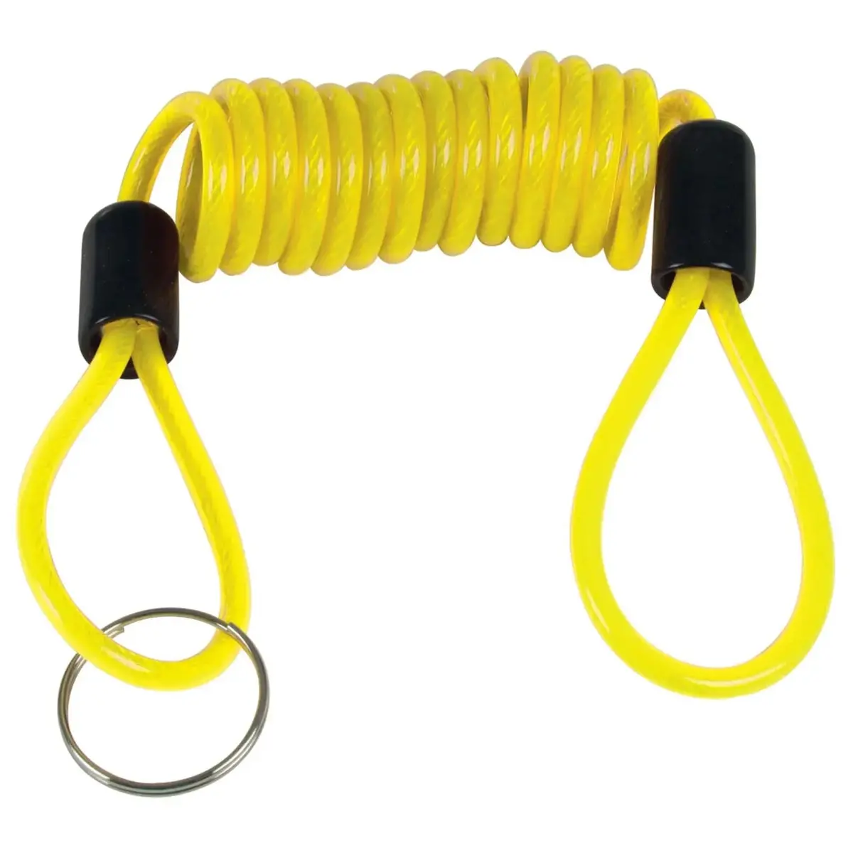 Silverline Motorcycle Disc Lock Spring Reminder Quad Cable Hi-Vis Cord 1