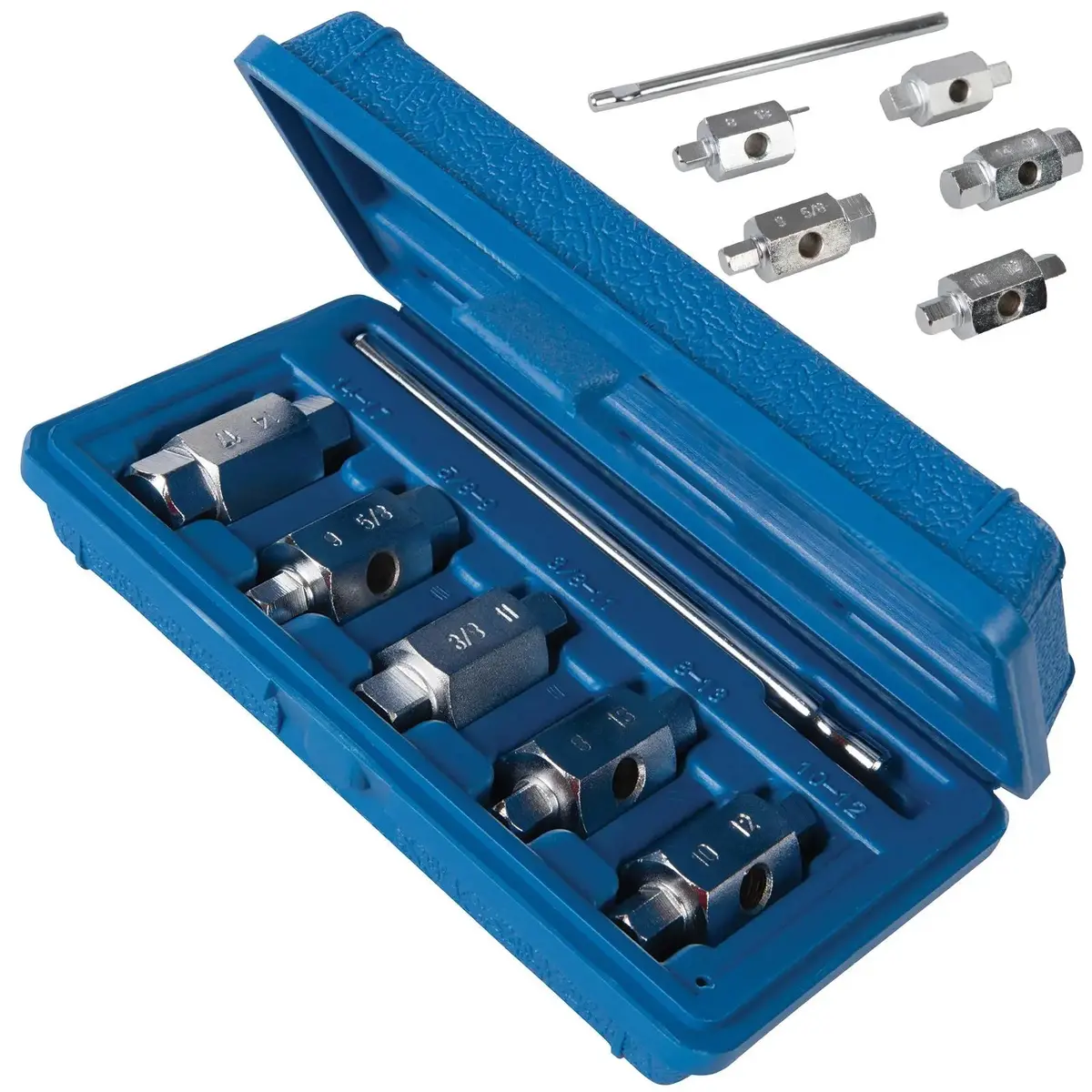 Silverline Oil Drain Plug Key Set 6 Piece 1