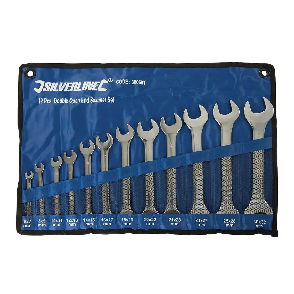 Silverline Open-Ended Spanner Set 12Pce 6 - 32Mm 380681 1