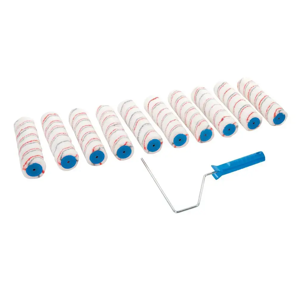 Silverline Paint Roller Frame & 10 Sleeves Painting Decorating 10" (254Mm) 1