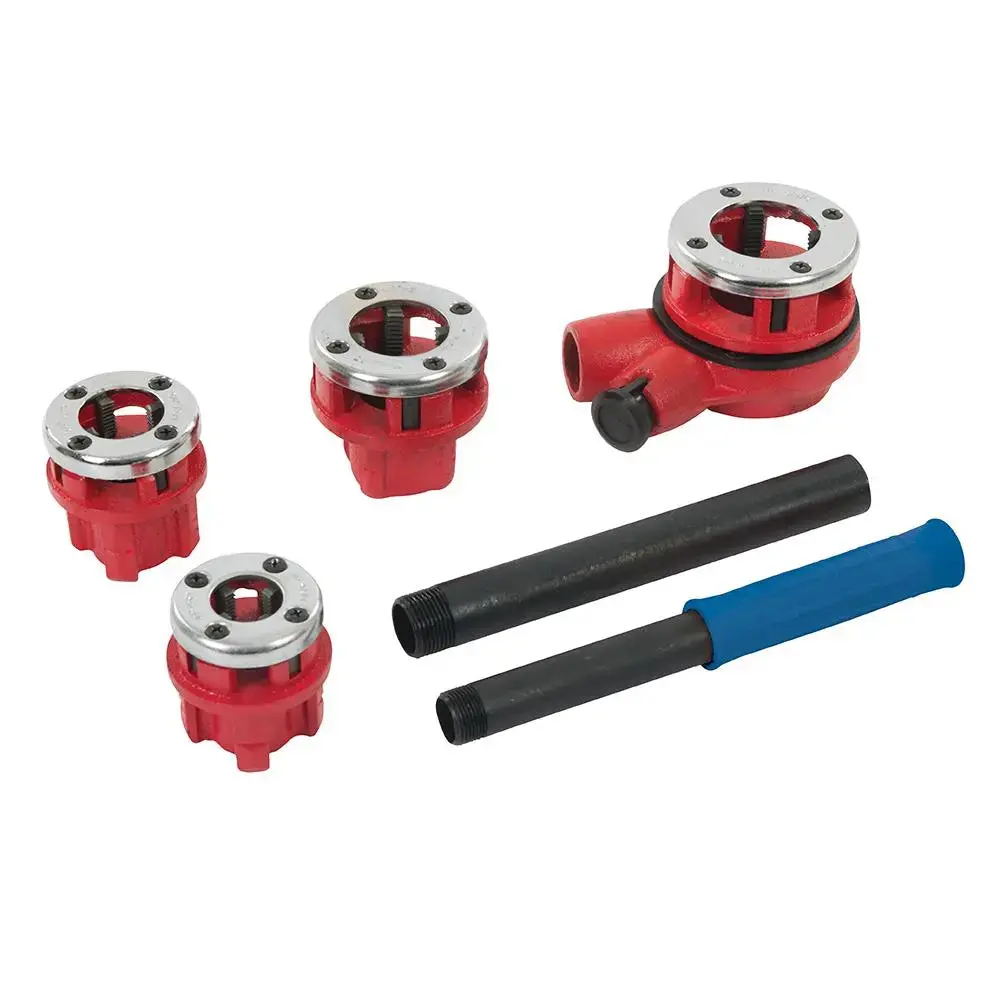 Silverline Pipe Threading Kit 5Pce 1/2”, 3/4”, 1” & 1-1/4” Bspt 868556 1
