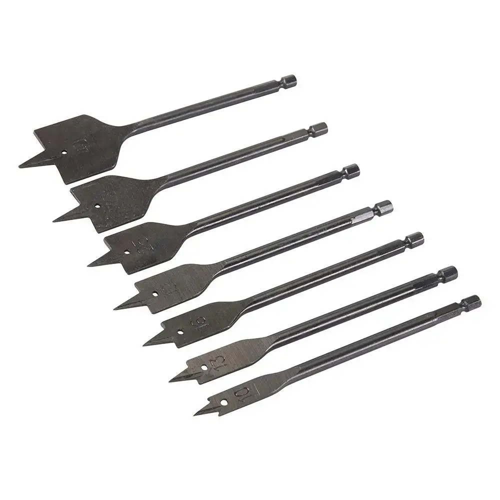 Silverline Plumbers Flat Bit Set 7Pce 10 - 40Mm 633800 1