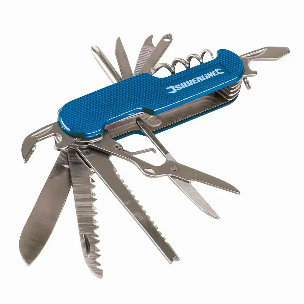 Silverline Pocket Knife 14-Function 75Mm 270627 1