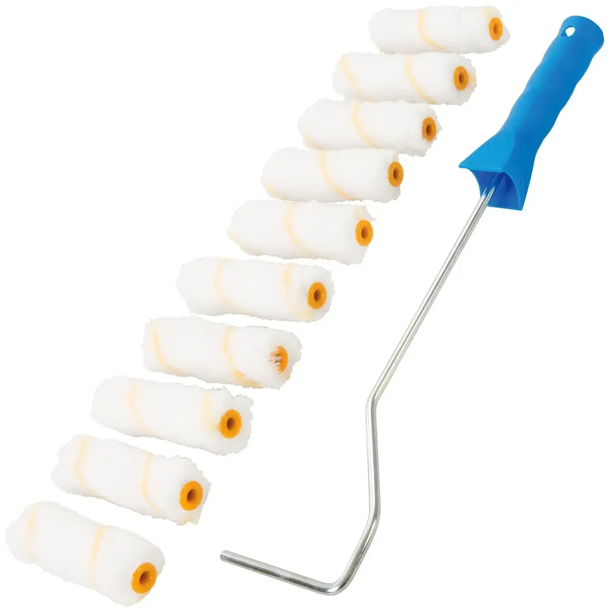 Silverline Roller Frame & 10 Sleeves Painting Decorating 1