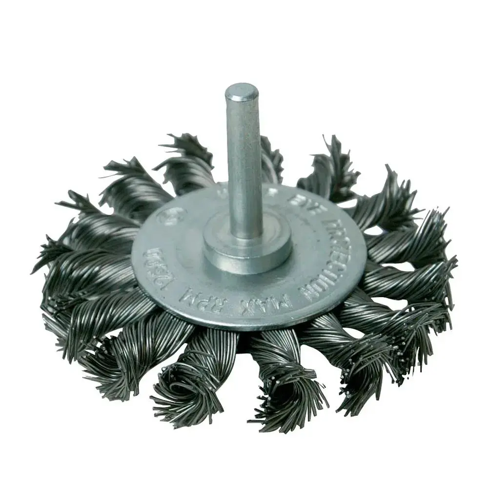 Silverline Rotary Steel Twist-Knot Wheel 75Mm 456933 1