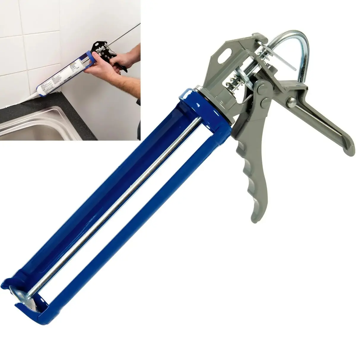 Silverline Rotating Caulking Guns 300Ml Or 400Ml 2