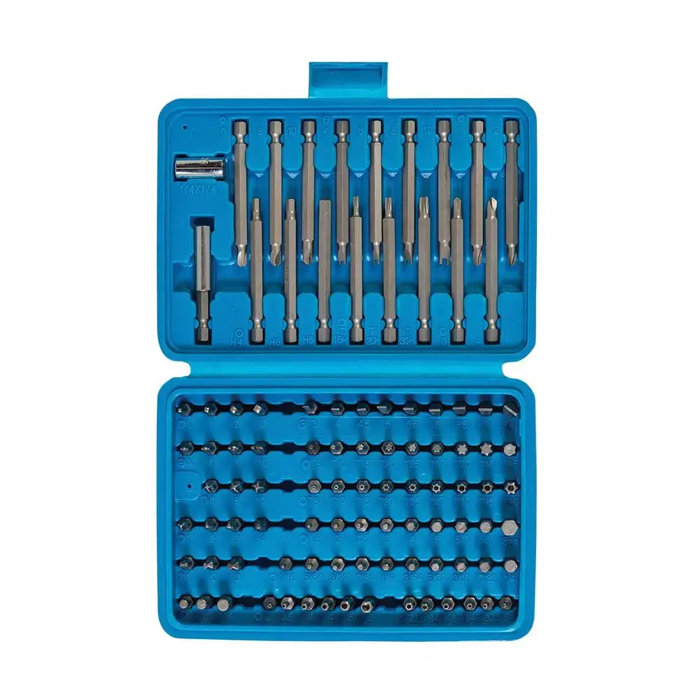Silverline Security Bit Set 98Pce 1/4" Hex 633662 1