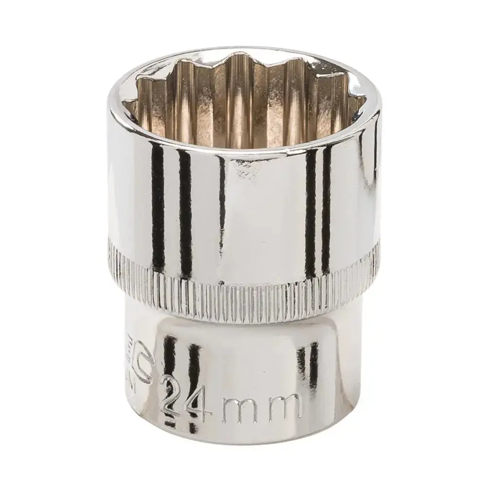 Silverline Socket 1/2" Drive 12Pt Metric 24Mm 449975 1
