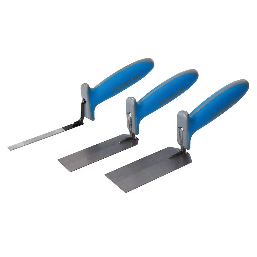 Silverline Soft-Grip Margin Trowel Set 3Pce 584174 1