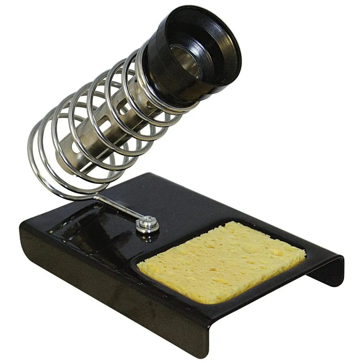 Silverline Soldering Iron Stand 85 X 125Mm Spring Holder Cleaning Sponge 1